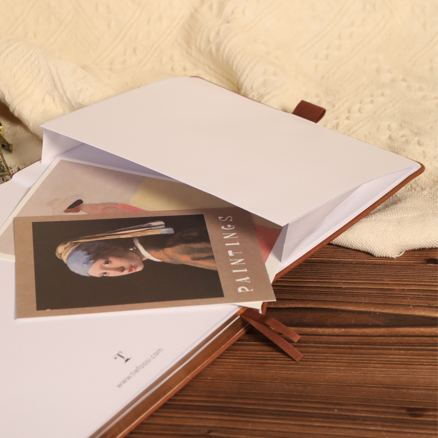 8x8 Square Art Heirloom Dot Grid Notebook - Brown