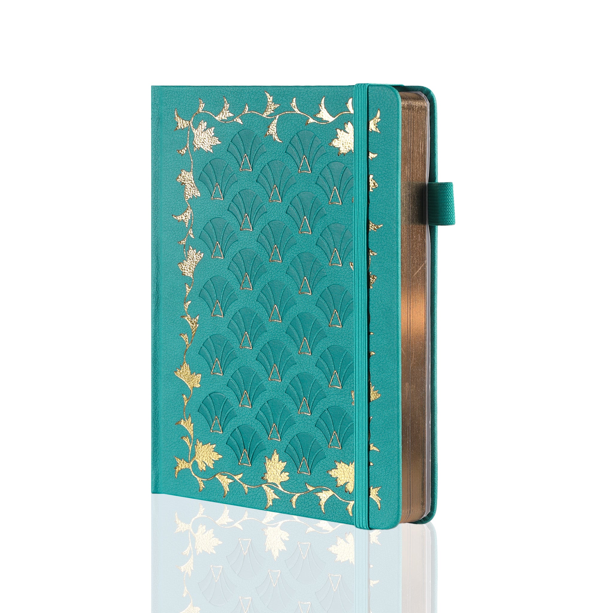 A5 Art Deco Dot Grid Notebook - Teal – Tiefossi