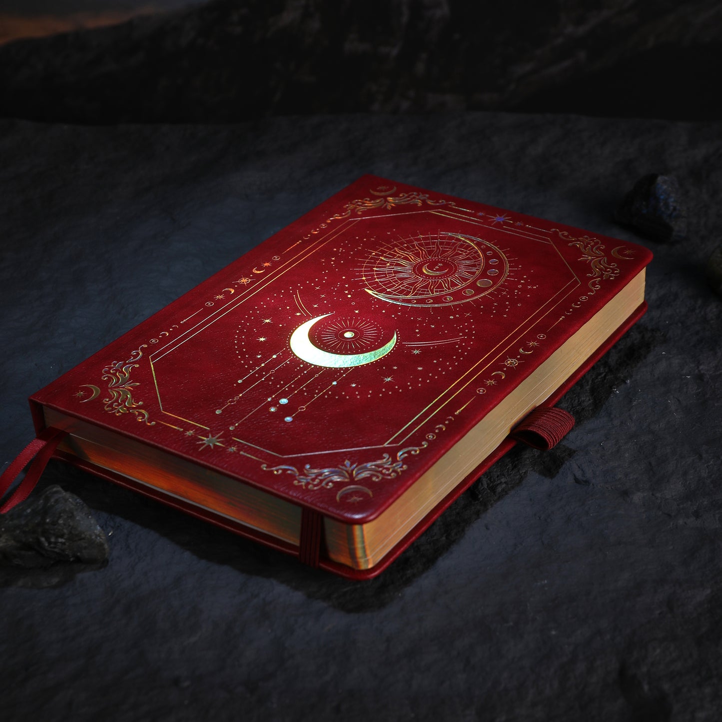 A5 Solunara Dot Grid Notebook - Red