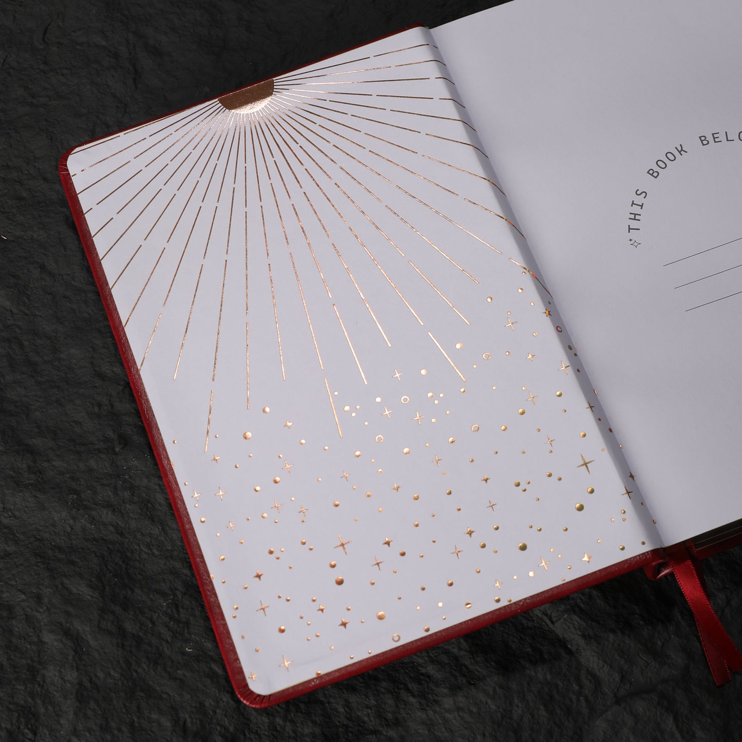 A5 Solunara Dot Grid Notebook - Red