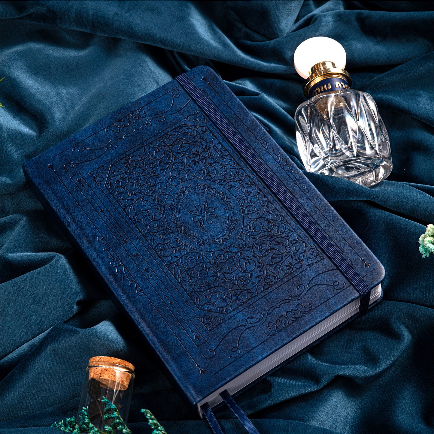 A5 Vintage Dot Grid Notebook - Blue
