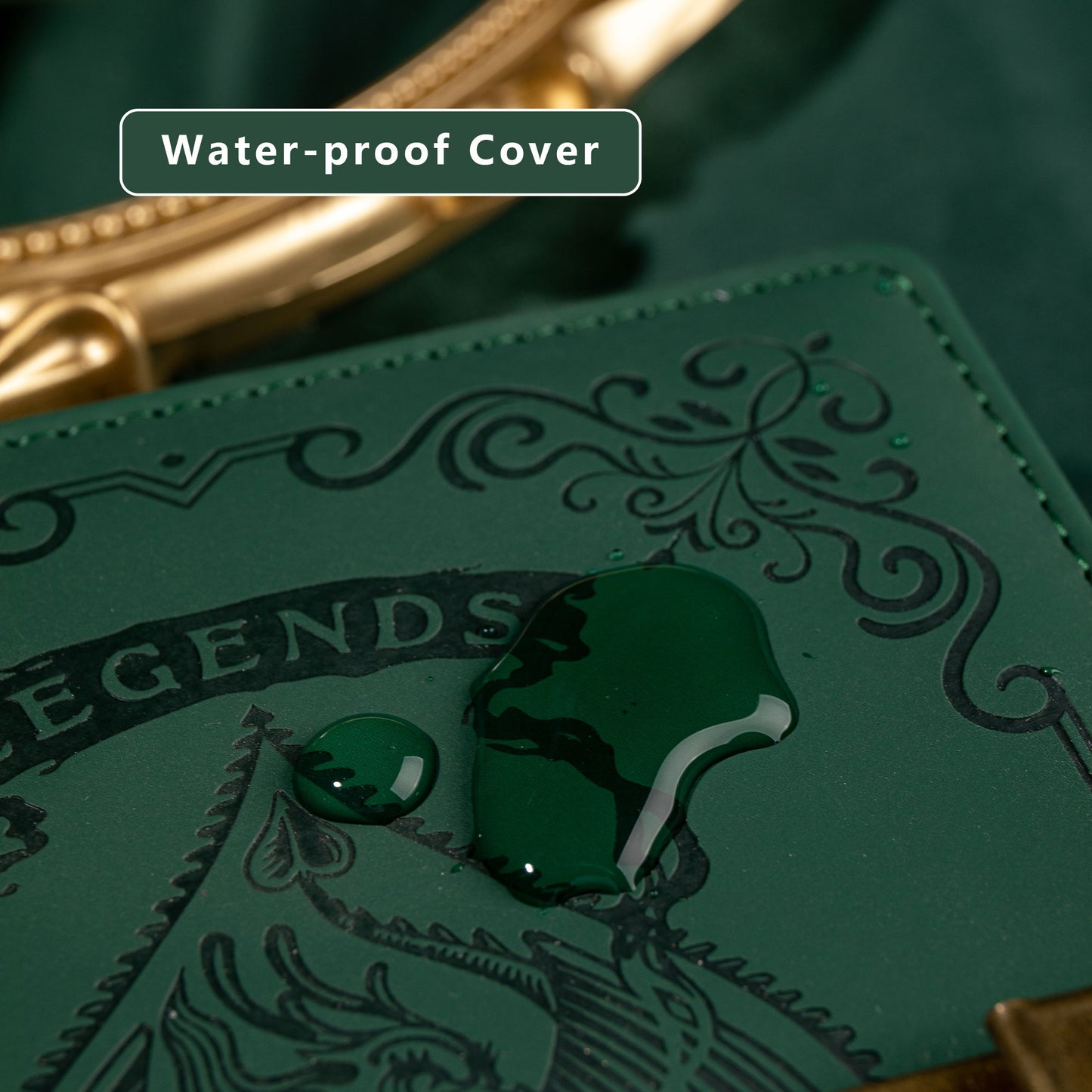 Dragon Legends Leather Lock Journal - B6 - Ruled - Green