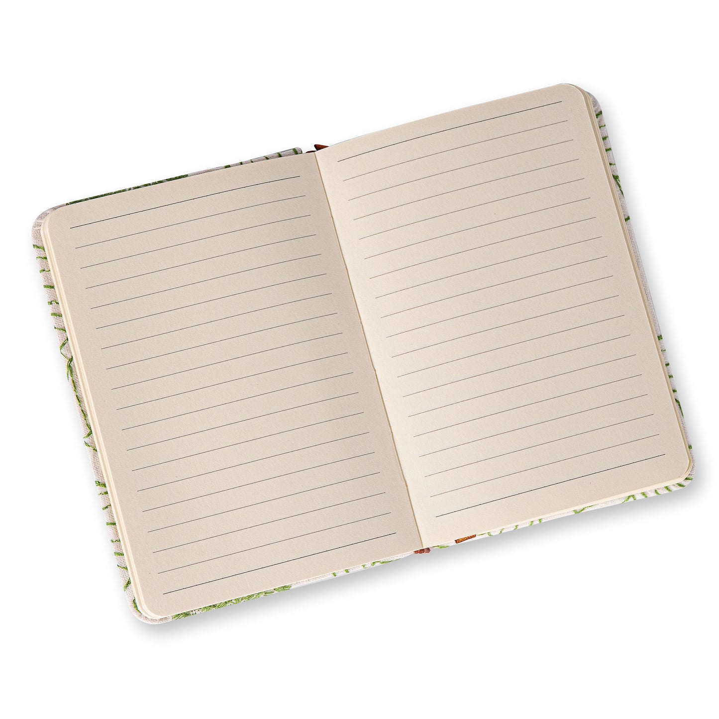 Flower & Tree Lined & Blank Notebook - A6 - White