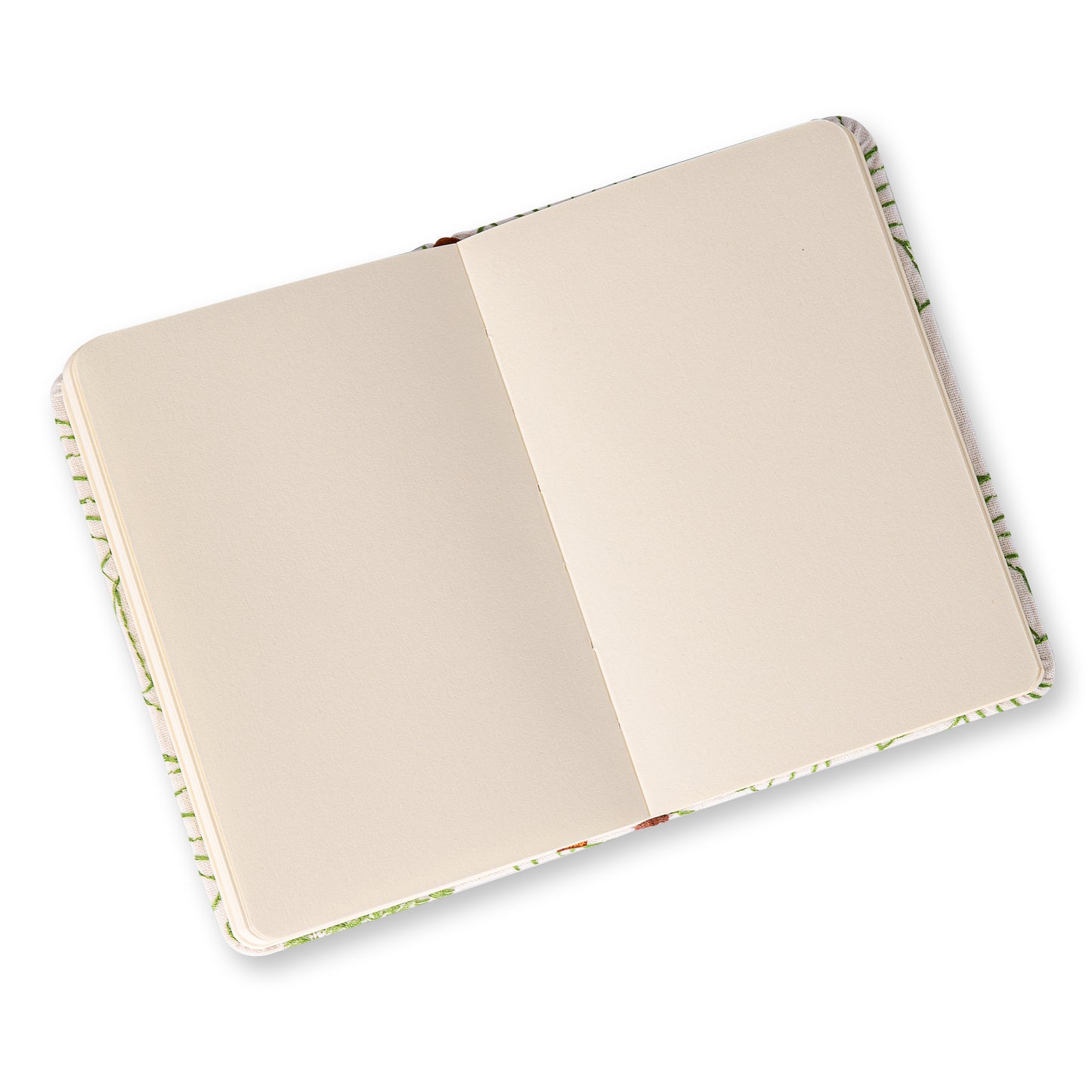 Flower & Tree Lined & Blank Notebook - A6 - White