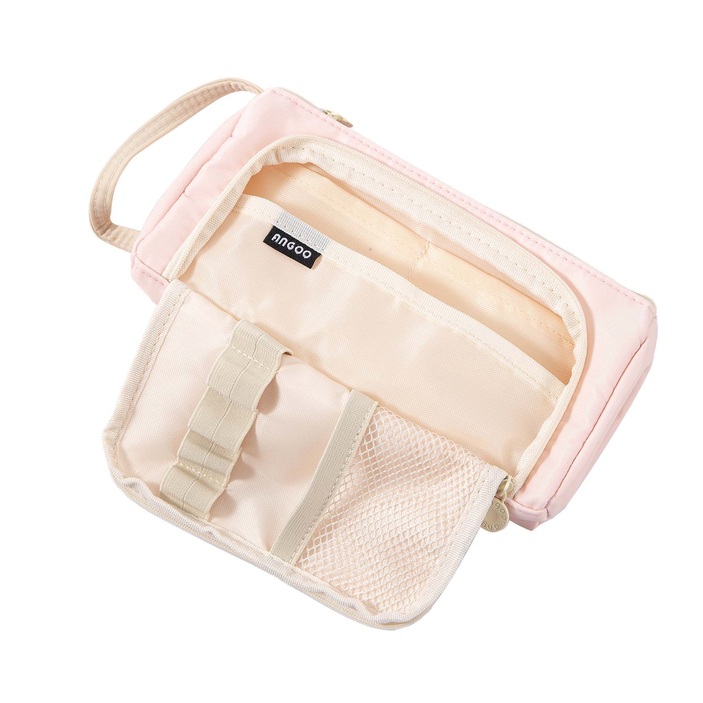 Handheld Pencil Case Large Volume - Pink