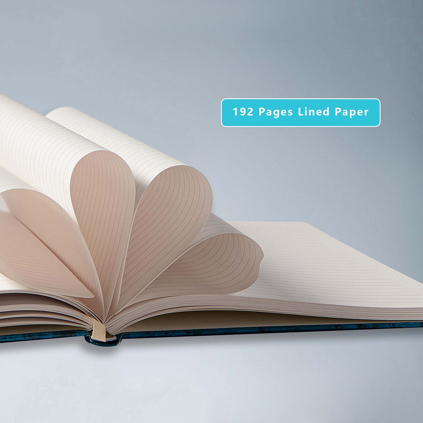 B5 Hardcover 3D Butterfly Notebook - Ruled - Blue