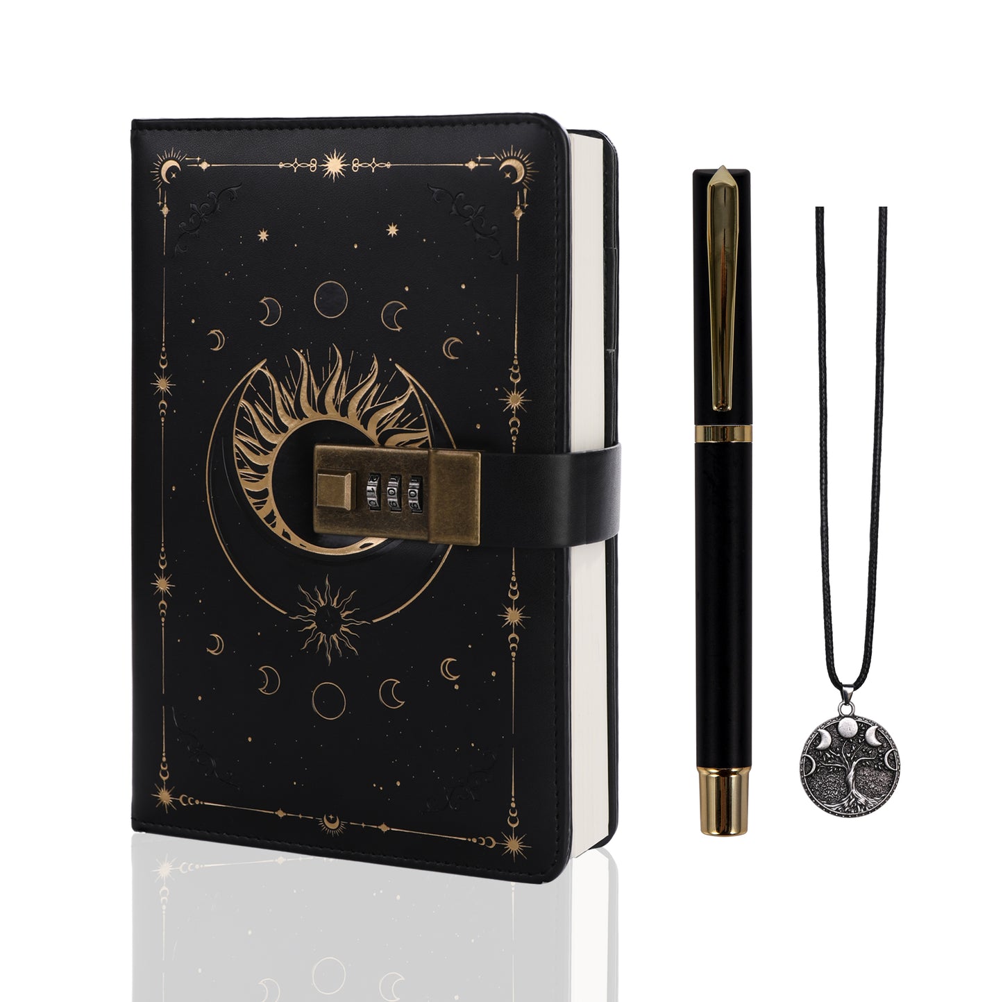 Sun Lock Journal - B6 - Ruled - Black