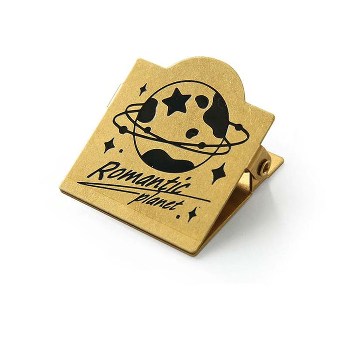 Vintage Brass Paper Clip - Romantic Planet