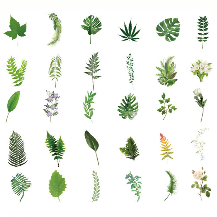 Fern Stickers - 60 Pcs