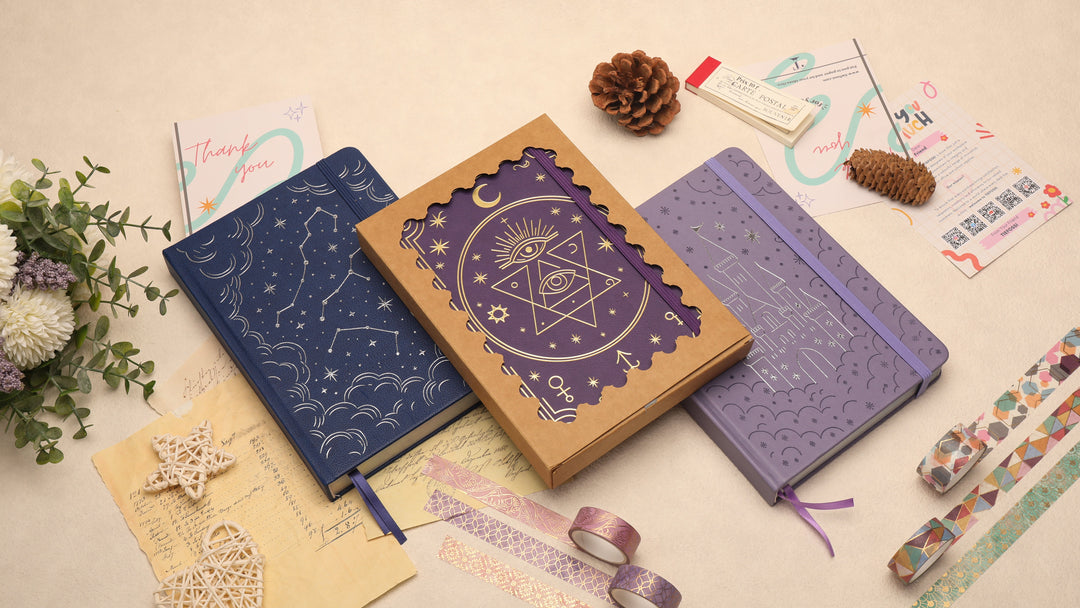 Introducing Our New August A5 Dot Grid Notebooks: Celestial Magic for Your Bullet Journal