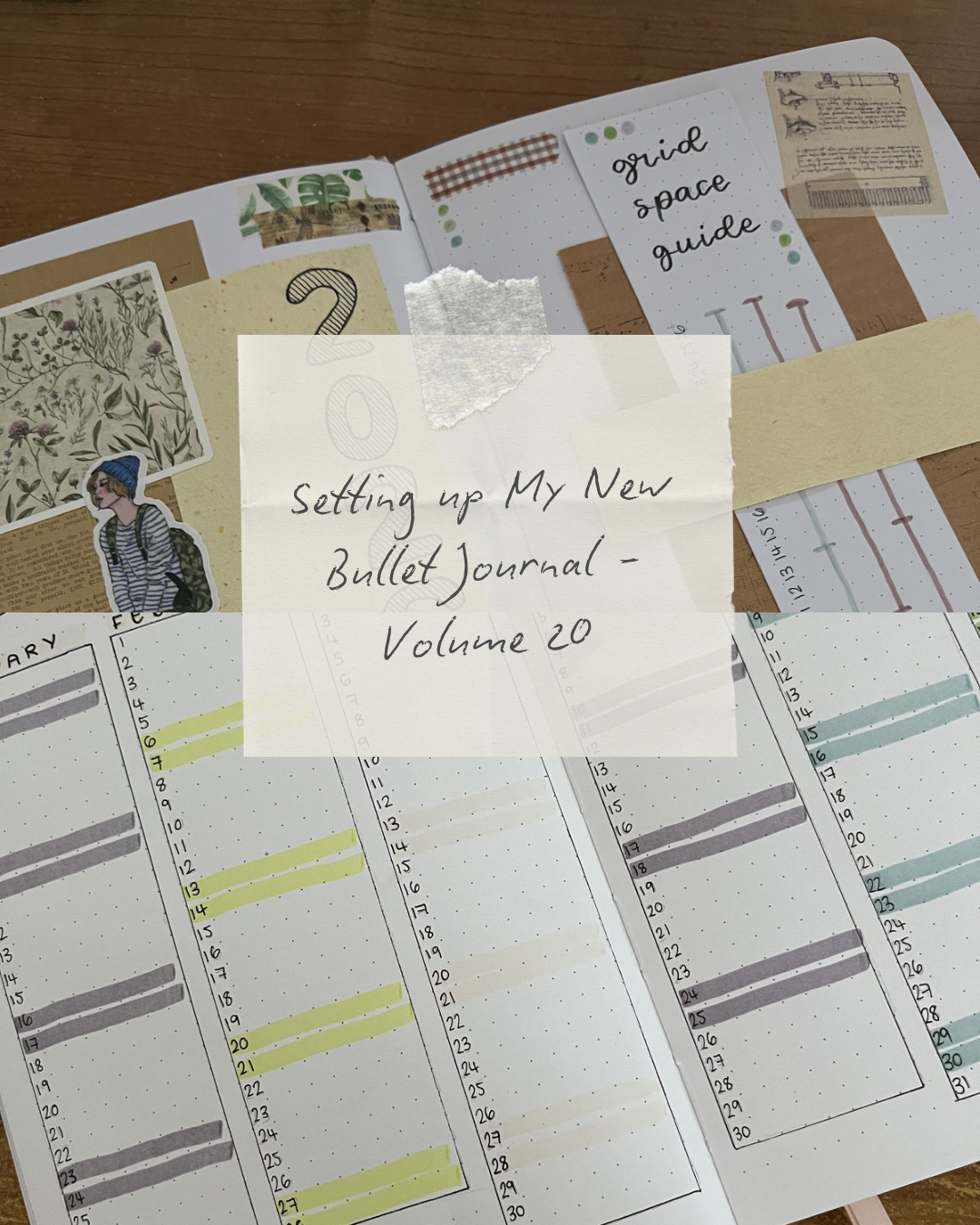 Setting Up My New Bullet Journal – Volume 20