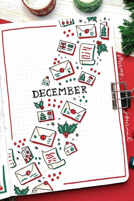 8 Adorable Christmas Spreads For Your Bullet Journal