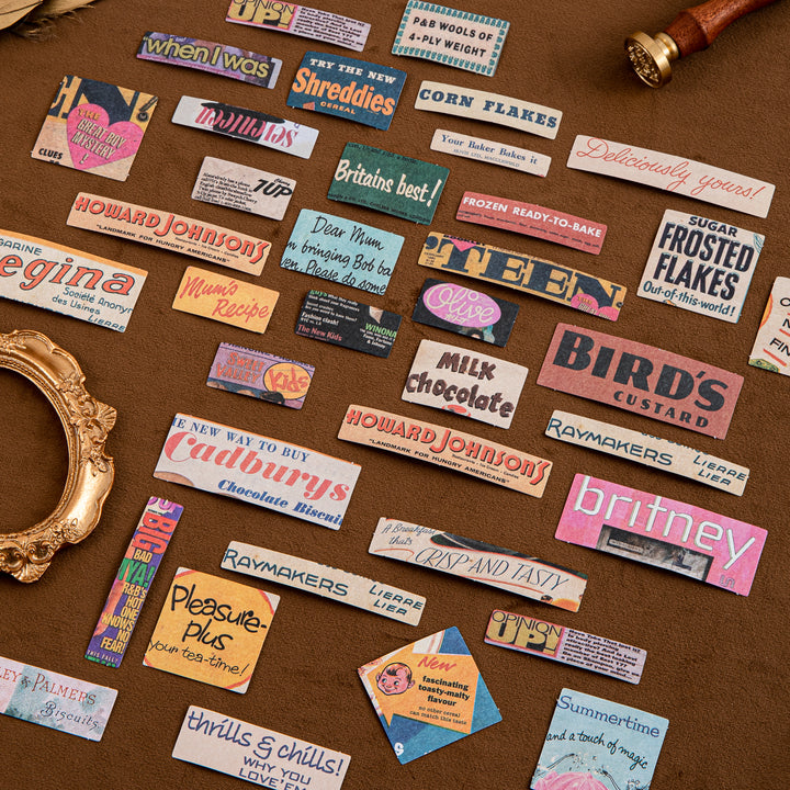 Vintage Stickers - Romance - 100 Pcs
