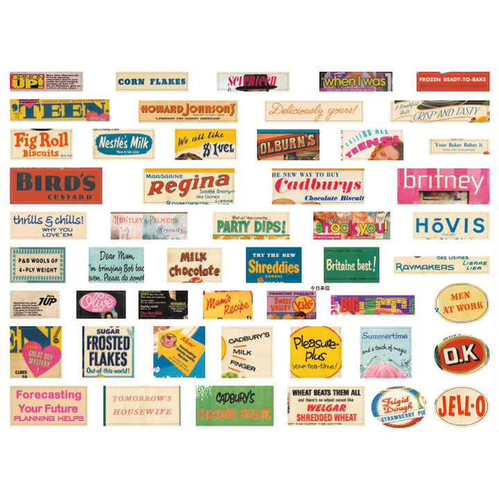 Vintage Stickers - Romance - 100 Pcs