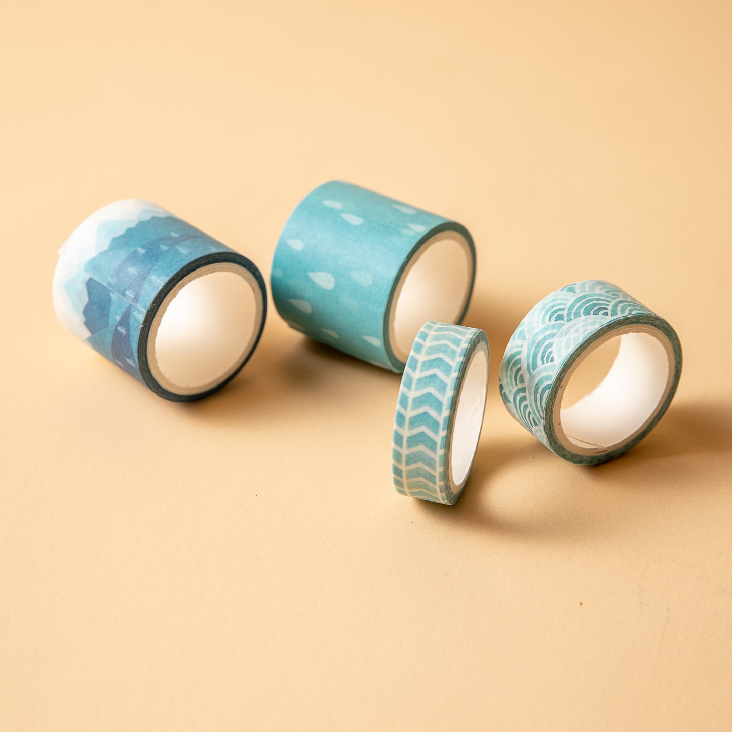 Blue Track Washi Tape - Set of 12