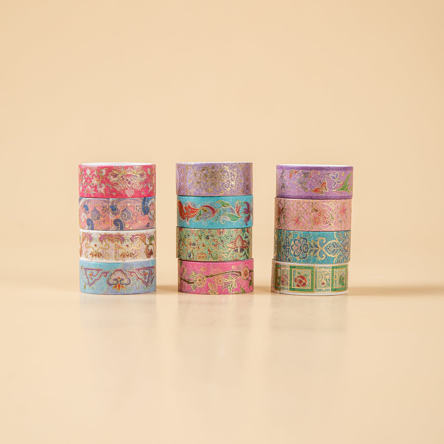 Luxuriant Flowers Washi Tape - Set of 12