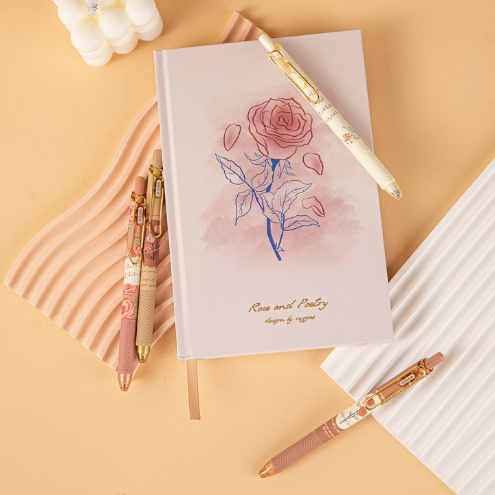 Rose Love Gel Pen - 0.5 mm - Set of 4