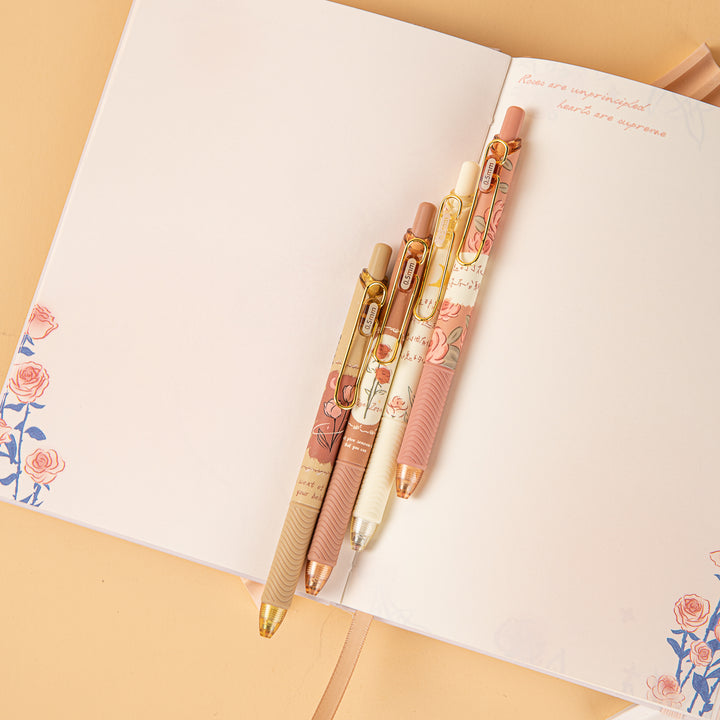 Rose Love Gel Pen - 0.5 mm - Set of 4