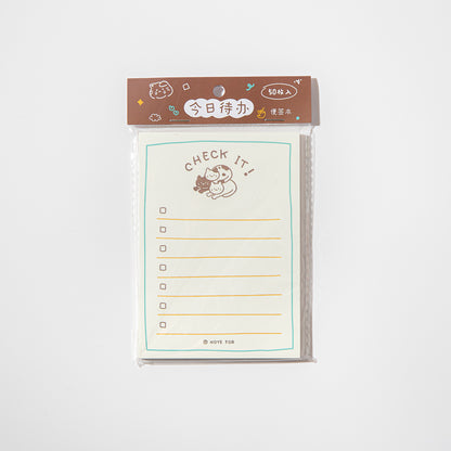 Kawaii To Do List Pad - Cat