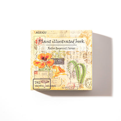 Retro Imprint Washi Tape - Plant Illustrated Book - Set of 20