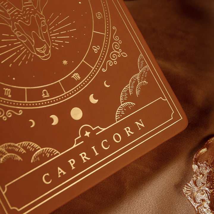 Leather Zodiac Constellation Bullet Journal - A5 - Dotted - Capricorn