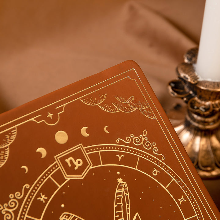 Leather Zodiac Constellation Bullet Journal - A5 - Dotted - Capricorn