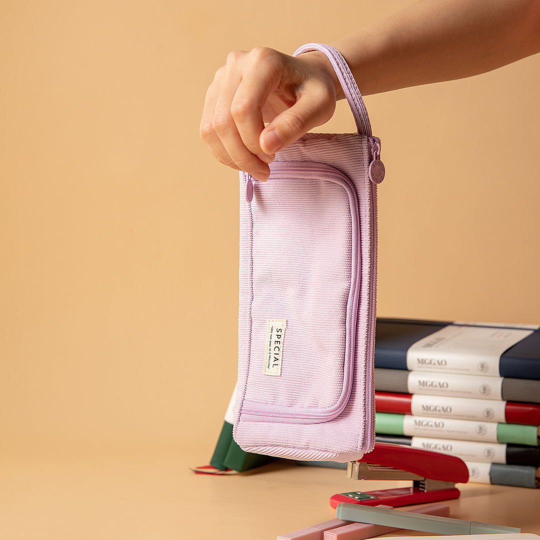 Handheld Pencil Case Large Volume - Purple