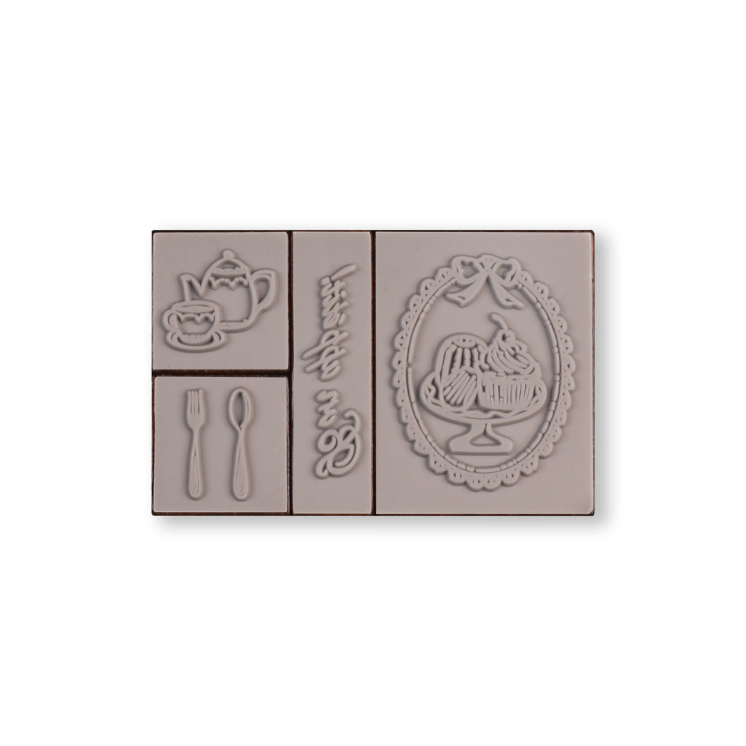 Bon Appetit Wooden Stamp - Set of 4