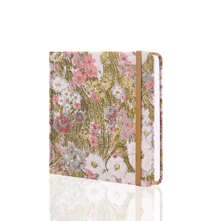 5.7x5.7 Square Sketchbook Blank Notebook - Gold