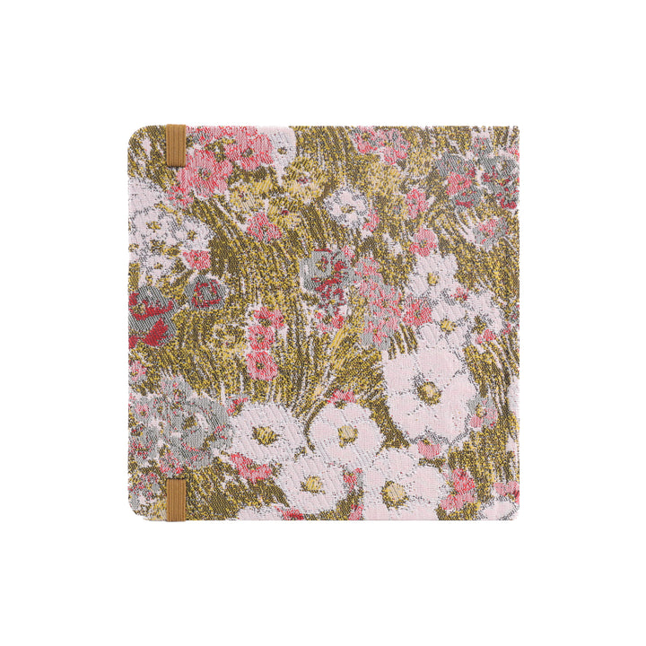 5.7x5.7 Square Sketchbook Blank Notebook - Gold