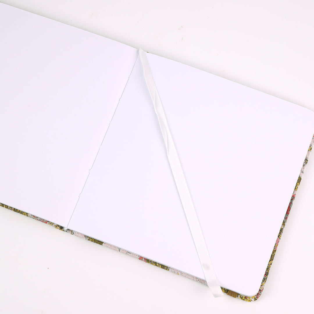5.7x5.7 Square Sketchbook Blank Notebook - Gold
