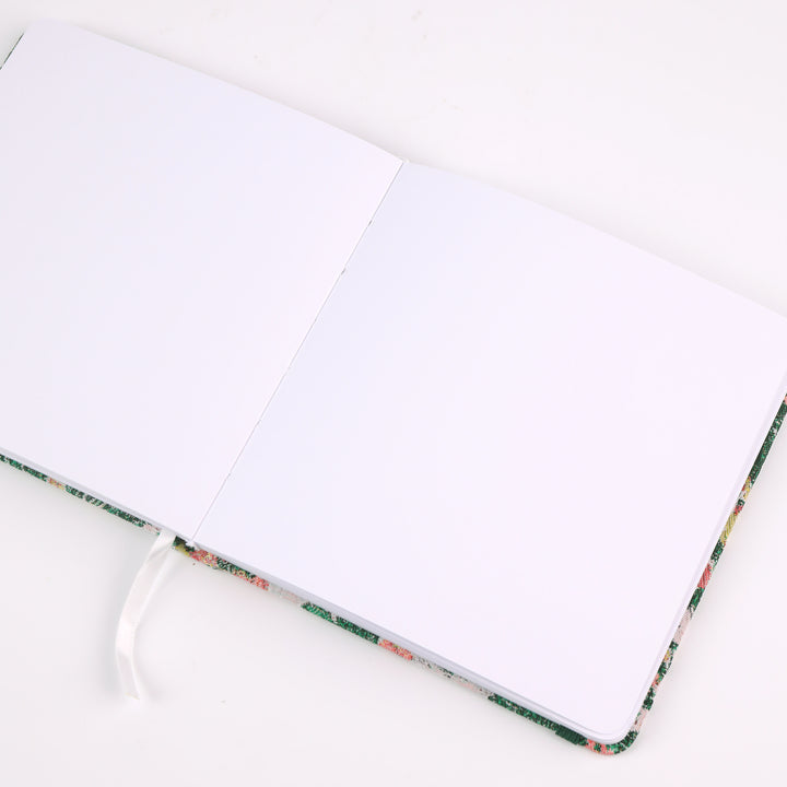 5.7x5.7 Square Sketchbook Blank Notebook - Green