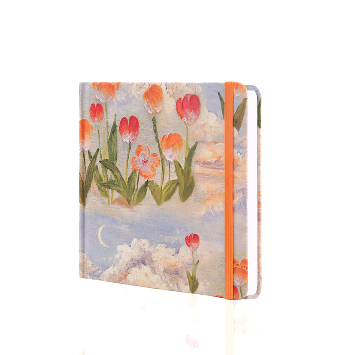 5.7x5.7 Square Sketchbook Blank Notebook - Tulip