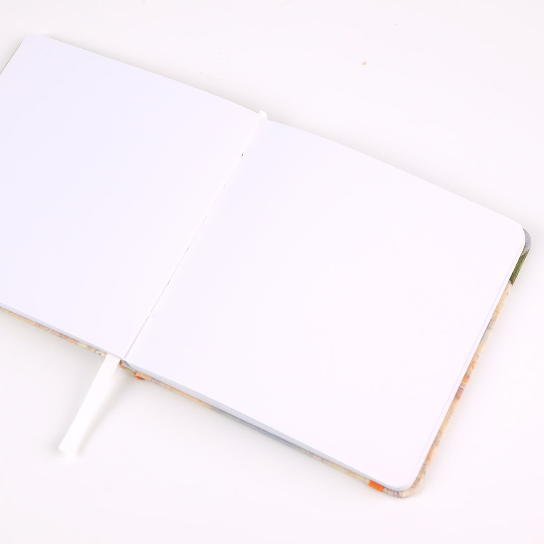 5.7x5.7 Square Sketchbook Blank Notebook - Tulip