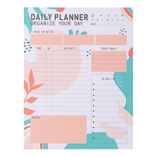 52 Undated Daily Planner Notepad