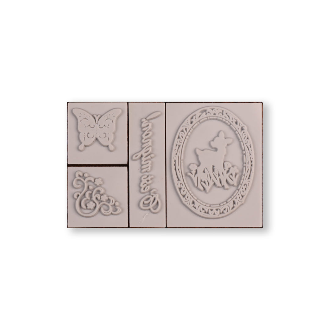 C'est Mignon Wooden Stamp - Set of 4