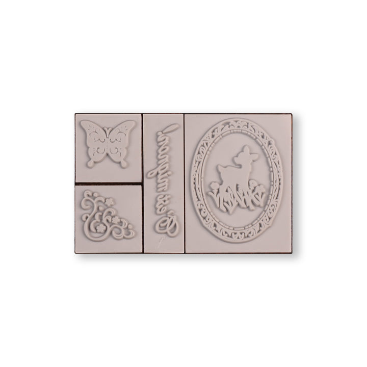 C'est Mignon Wooden Stamp - Set of 4