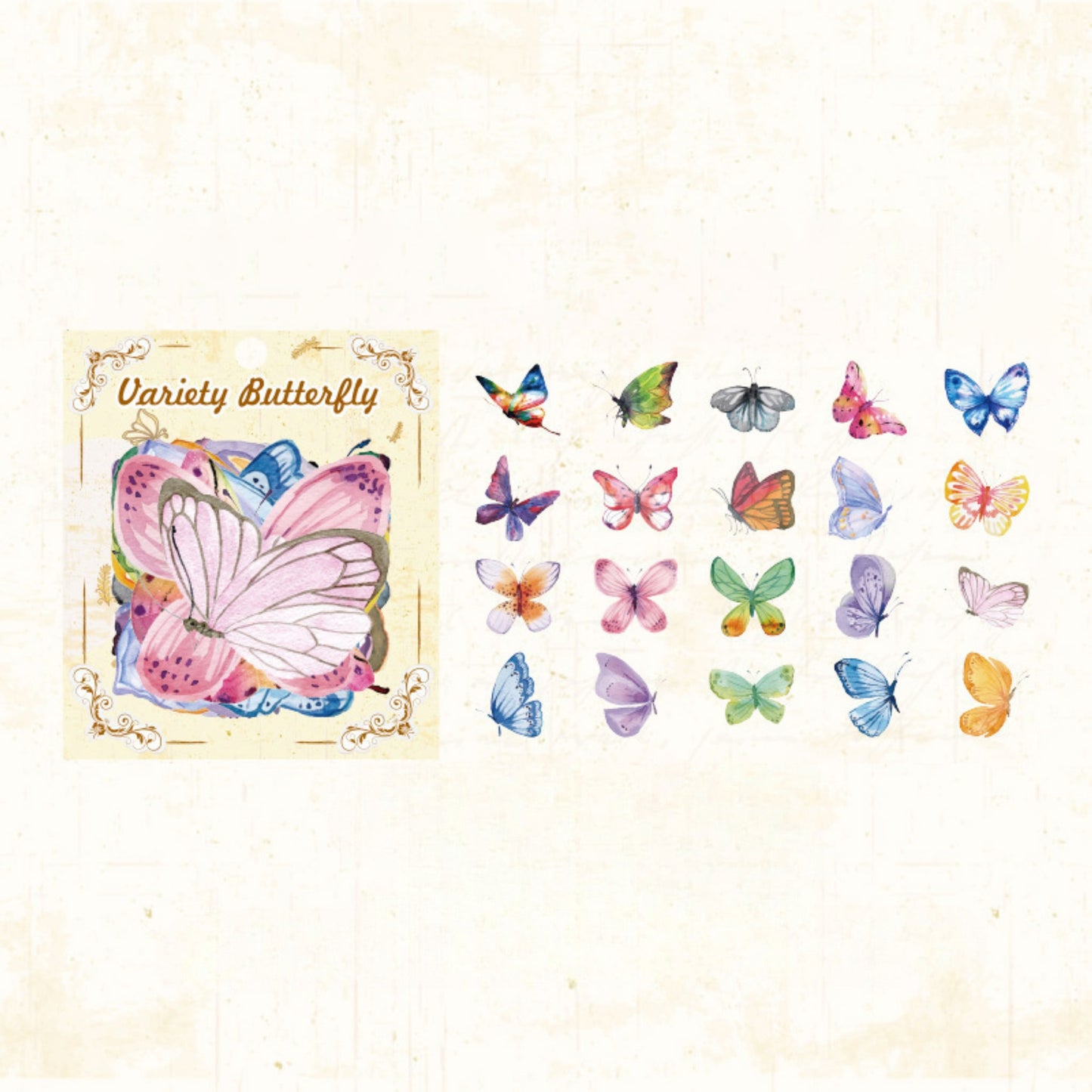 Variety Butterfly Sticker Pack