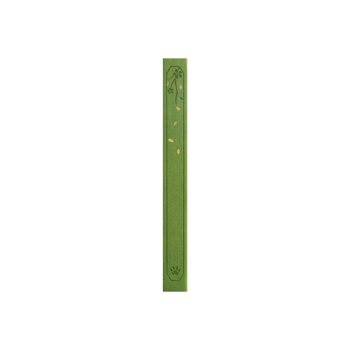 8x8 Square Sakura & Cat Dot Grid Notebook - Green