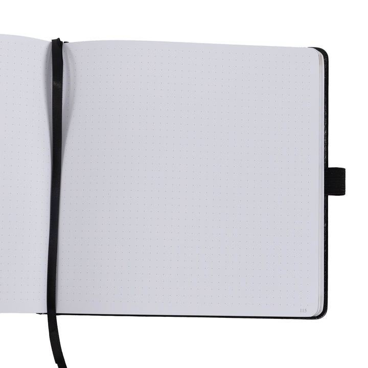 8x8 Square Tree of Life Dot Grid Notebook - Lake Blue