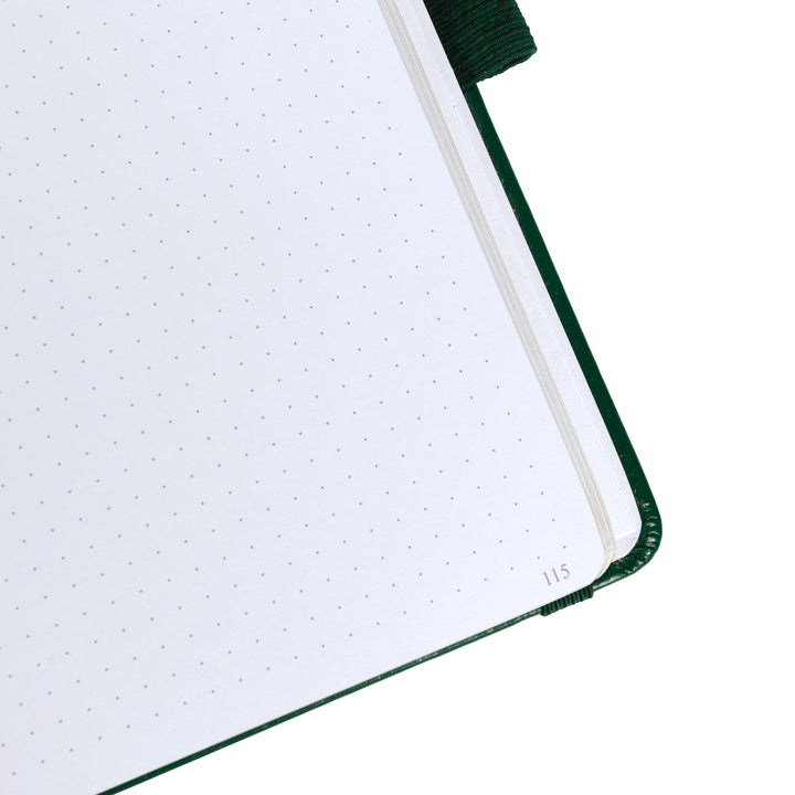 8x8 Square Tree of Life Dot Grid Notebook - Green