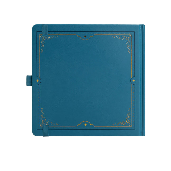 8x8 Square Tree of Life Dot Grid Notebook - Lake Blue