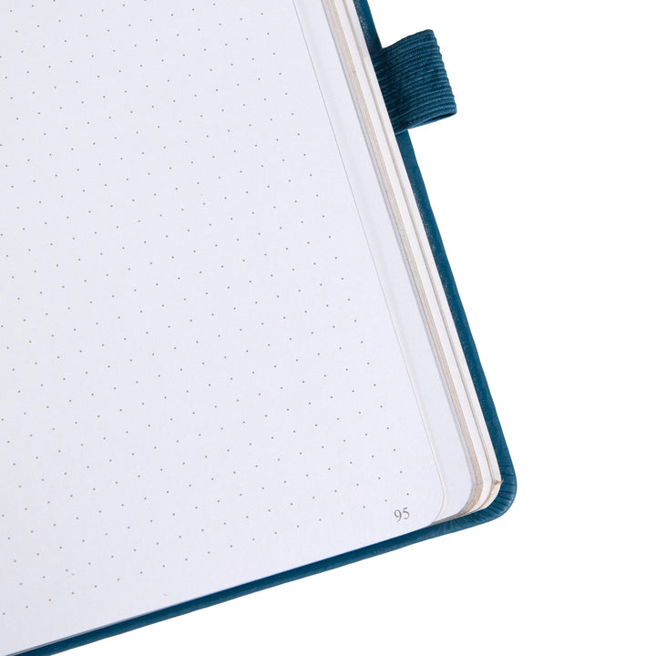 8x8 Square Tree of Life Dot Grid Notebook - Lake Blue