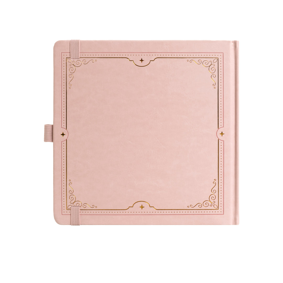 8x8 Square Tree of Life Dot Grid Notebook - Pink