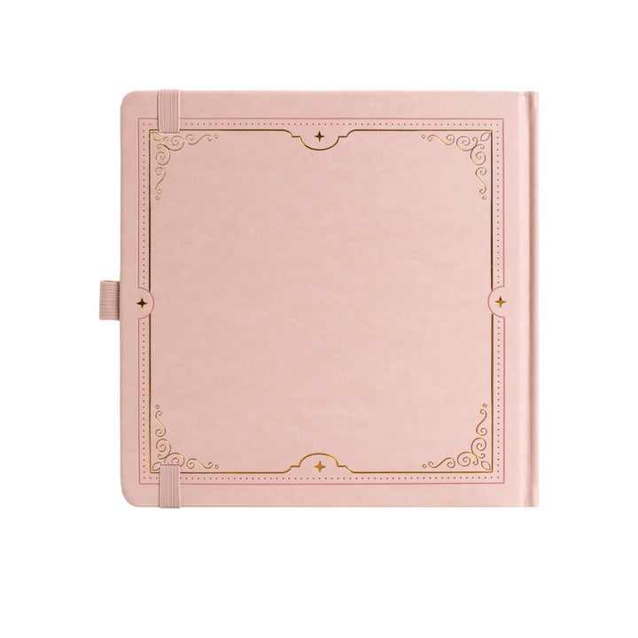 8x8 Square Tree of Life Dot Grid Notebook - Pink
