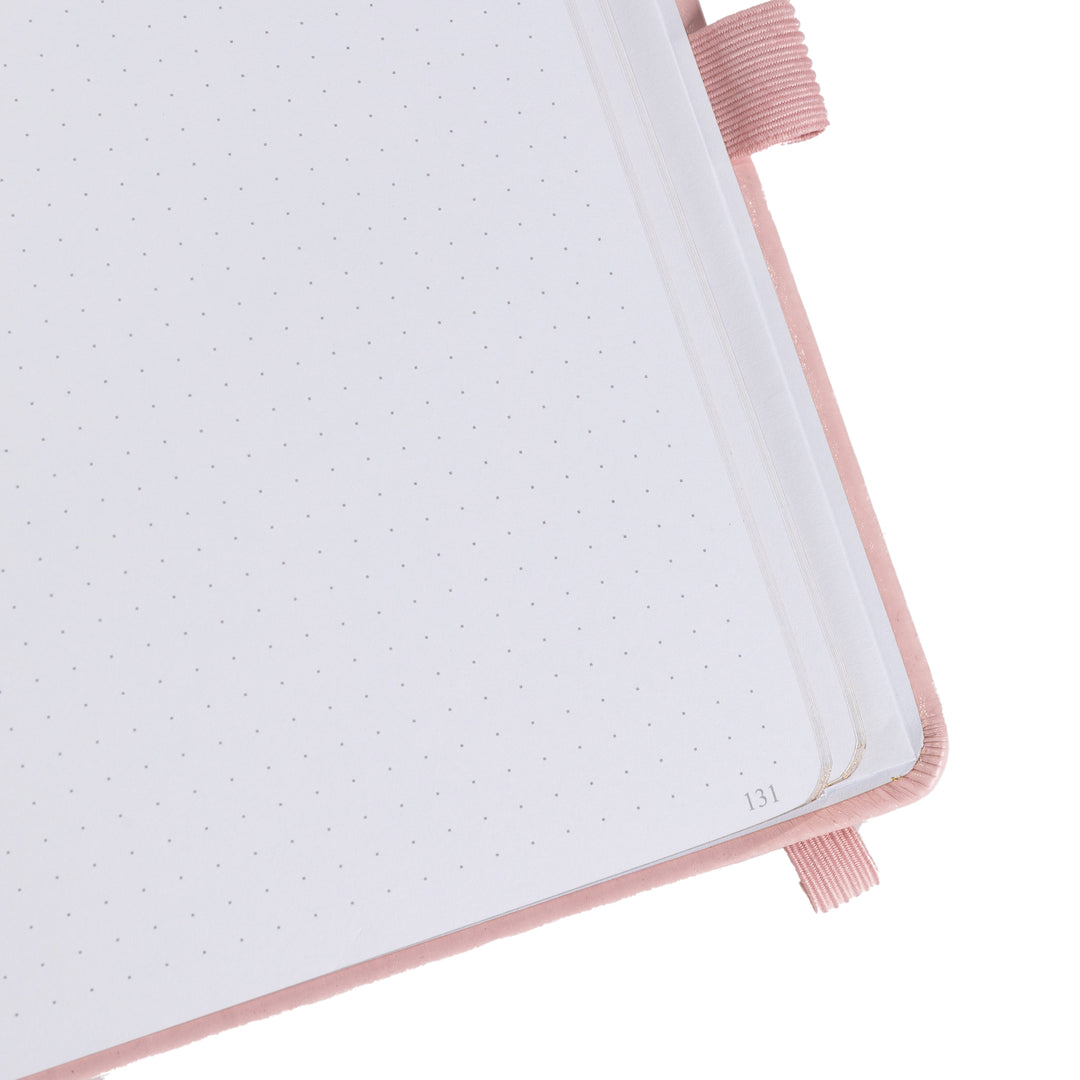8x8 Square Tree of Life Dot Grid Notebook - Pink