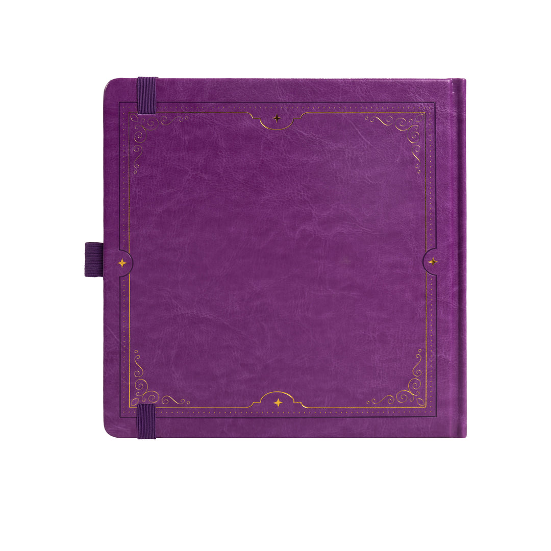 8x8 Square Tree of Life Dot Grid Notebook - Purple