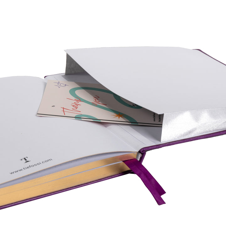 8x8 Square Tree of Life Dot Grid Notebook - Purple