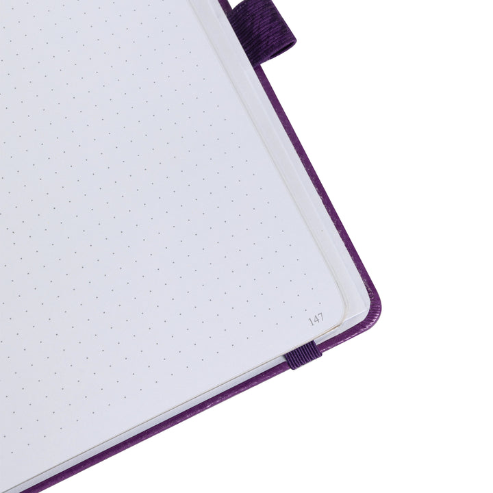 8x8 Square Tree of Life Dot Grid Notebook - Purple
