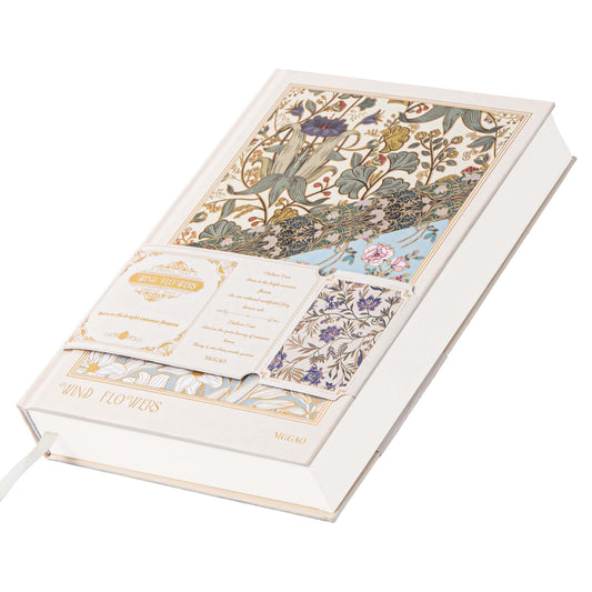 A5 Aesthetics Hardbound Notebook - Ruled - Wind Flowers Ⅱ